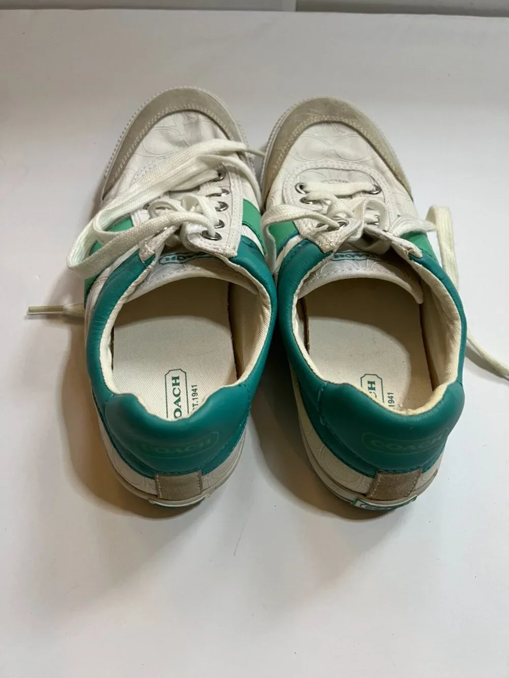 Coach Cady Canvas White Tennis Shoes W9B